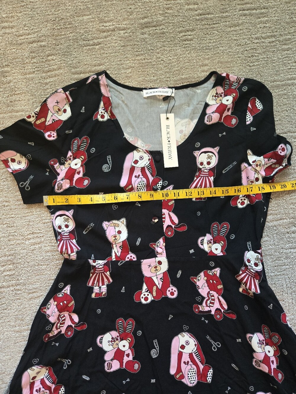 NWT Black Friday Sew Much Fun Dress Size AU 14 *READ DESCRIPTION* - Picture 11 of 14